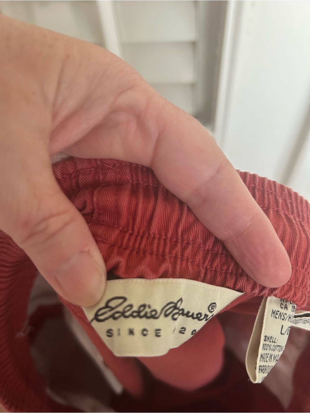 Eddie Bauer Burnt Orange Elastic Waist Shorts